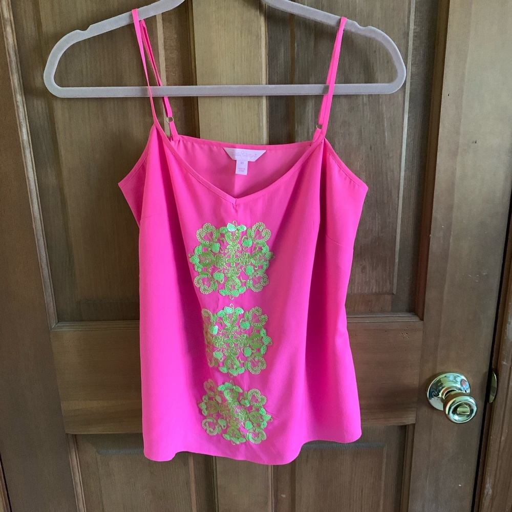 Lilly Pulitzer Hot Pink Tank Top